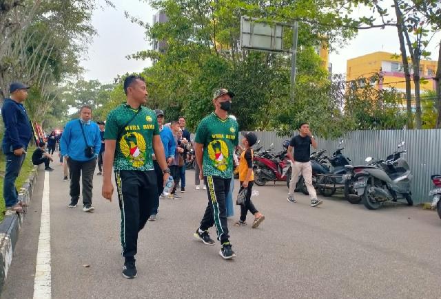 Dinas Kesehatan Inhil Gelar Jalan Santai