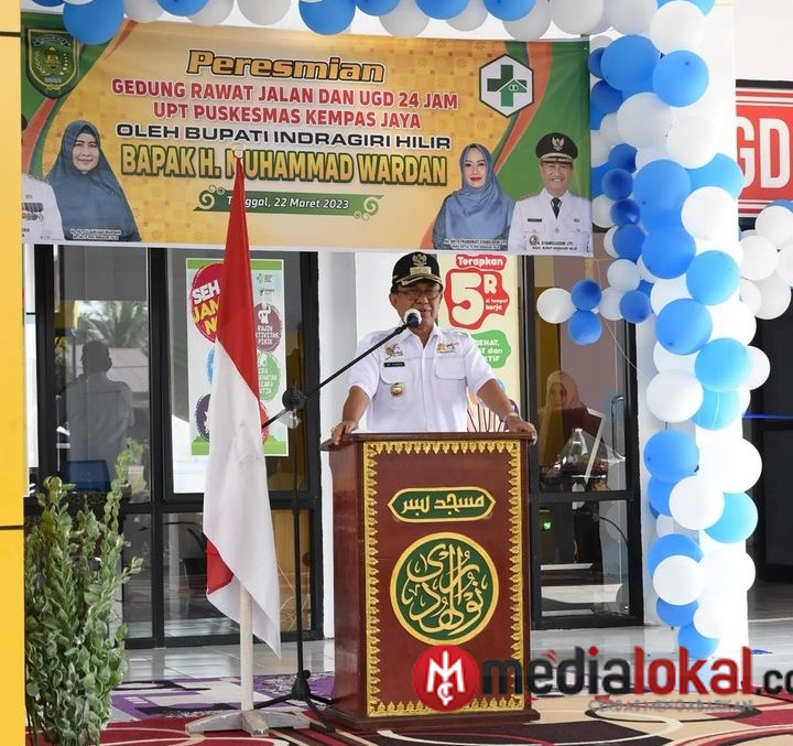 Bupati HM Wardan Resmikan Gedung Baru Rawat Inap dan UGD 24 Jam Puskesmas Kempas