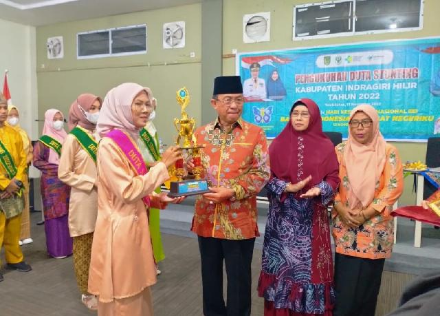 Bupati HM Wardan Kukuhkan Duta Stunting se-Inhil