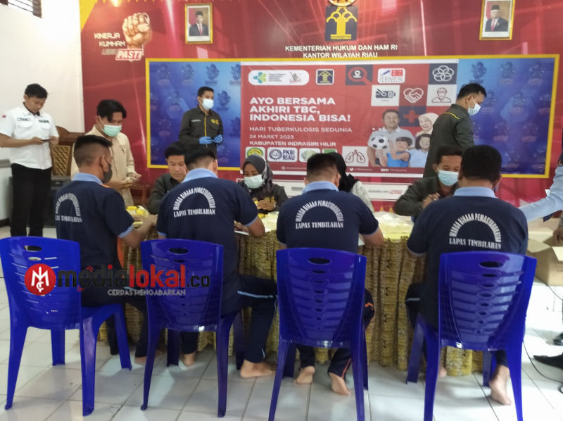 Cegah TBC, Dinkes Inhil Screning Kesehatan Warga Binaan Lapas Tembilahan