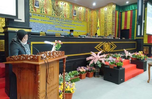Sahkan Perda Pembentukan dan Susunan Perangkat Daerah Kota Pekanbaru, DPRD Pekanbaru Gelar Paripurna