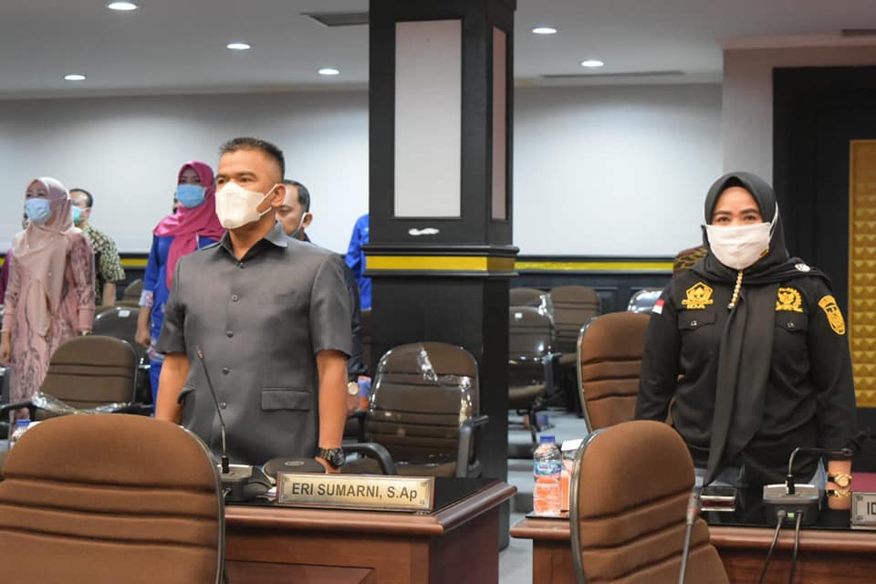 Rapat paripurna Reses  masa sidang Ke I 2020/2021 dibahas DPRD