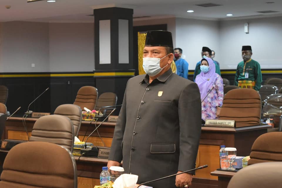 Rapat paripurna Reses  masa sidang Ke I 2020/2021 dibahas DPRD