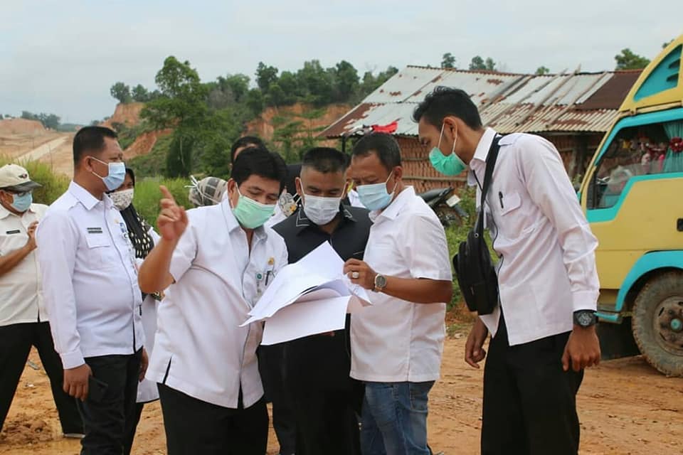 Lahan di Tenayan Raya ditinjau Komisi 1 DPRD Pekanbaru saat agenda kunlap