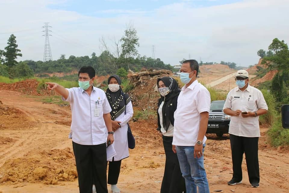 Lahan di Tenayan Raya ditinjau Komisi 1 DPRD Pekanbaru saat agenda kunlap