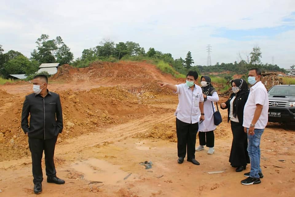 Lahan di Tenayan Raya ditinjau Komisi 1 DPRD Pekanbaru saat agenda kunlap