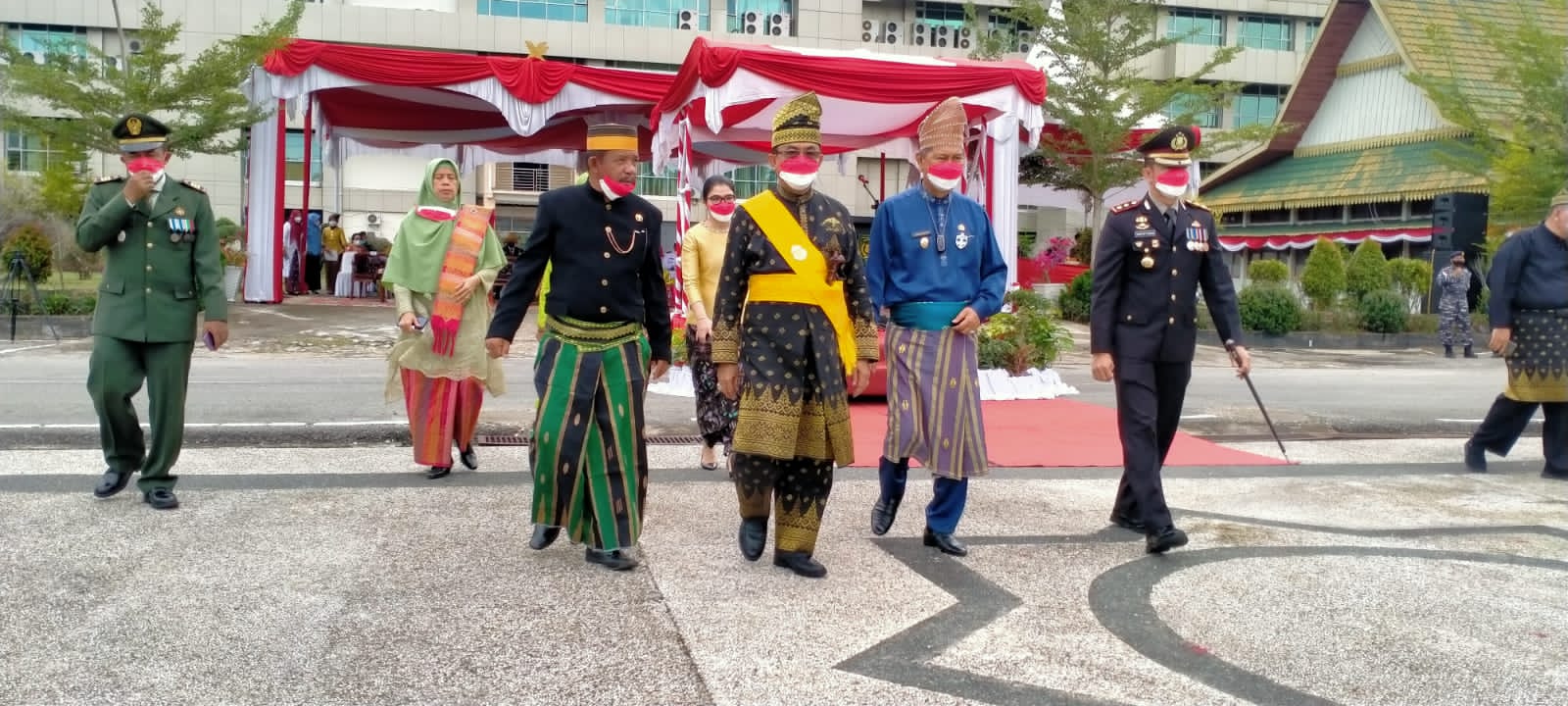 Bersama Forkopimda, Pimpinan DPRD Inhil Ikuti Pelaksanaan HUT RI ke-76