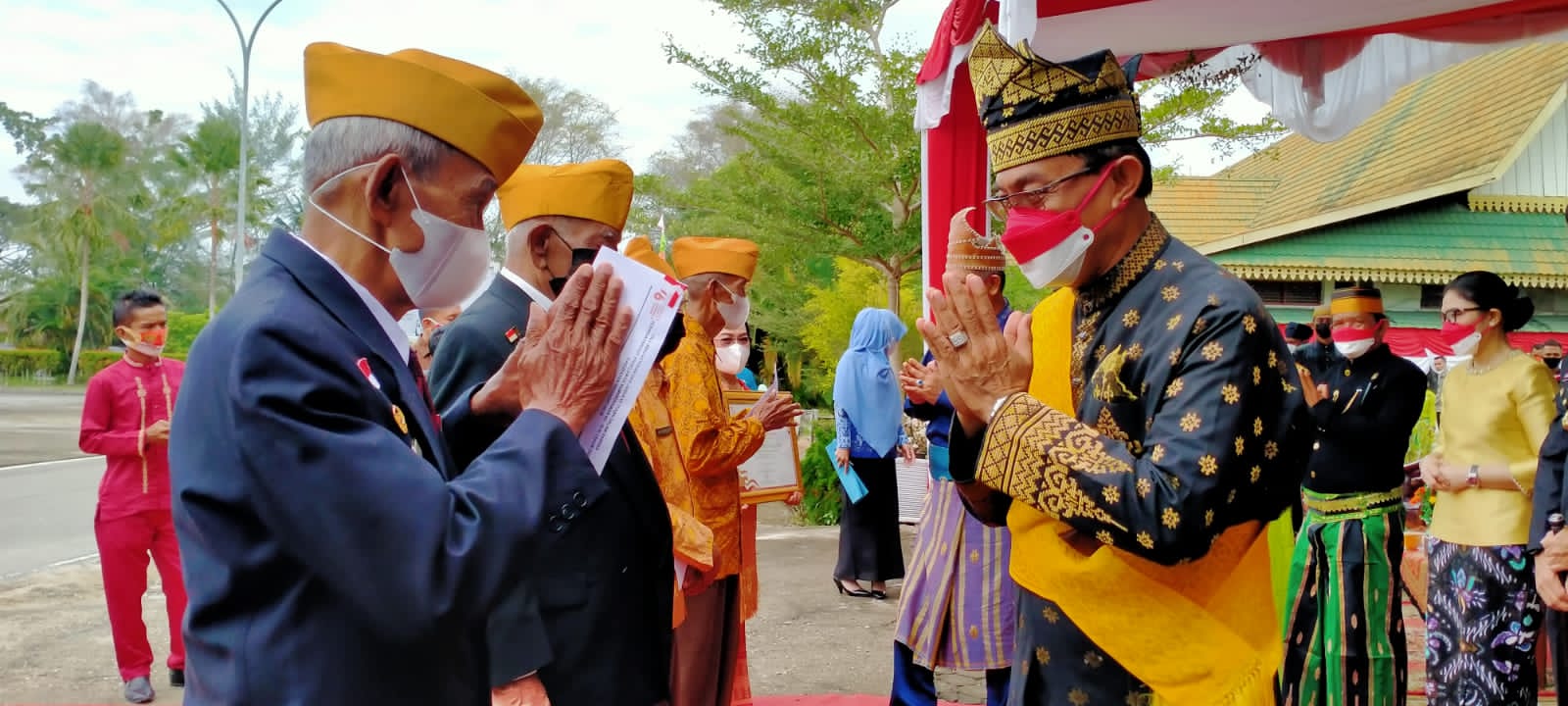 Bersama Forkopimda, Pimpinan DPRD Inhil Ikuti Pelaksanaan HUT RI ke-76