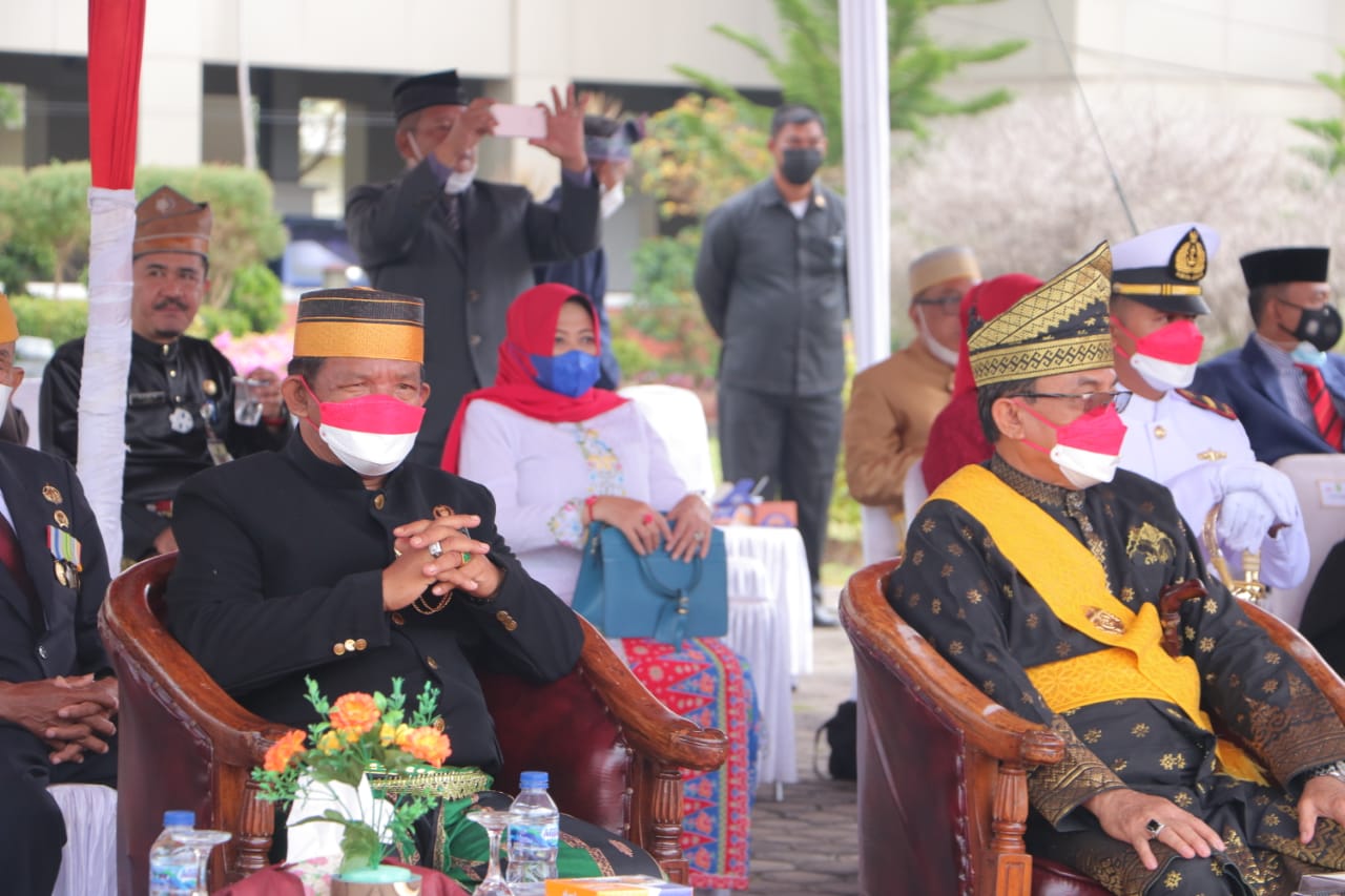 Bersama Forkopimda, Pimpinan DPRD Inhil Ikuti Pelaksanaan HUT RI ke-76