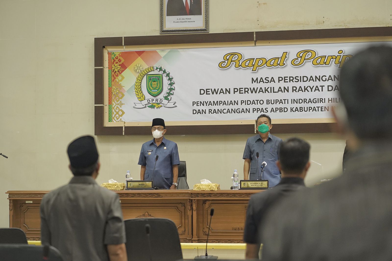 DPRD Inhil Taja Rapat Paripurna Terkait Pembahasan KUA, PPAS, dan APBD Inhil 2022