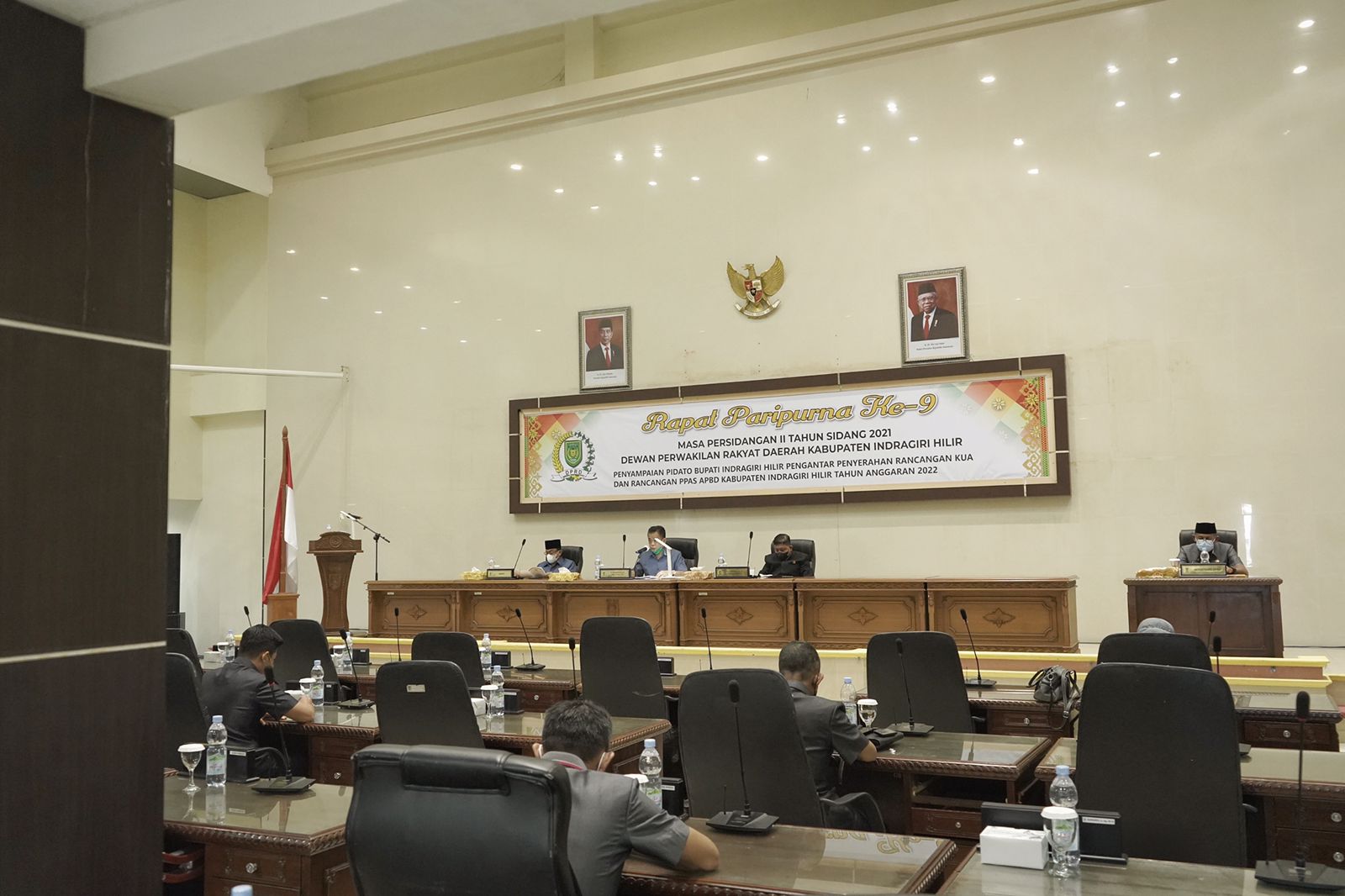 DPRD Inhil Taja Rapat Paripurna Terkait Pembahasan KUA, PPAS, dan APBD Inhil 2022