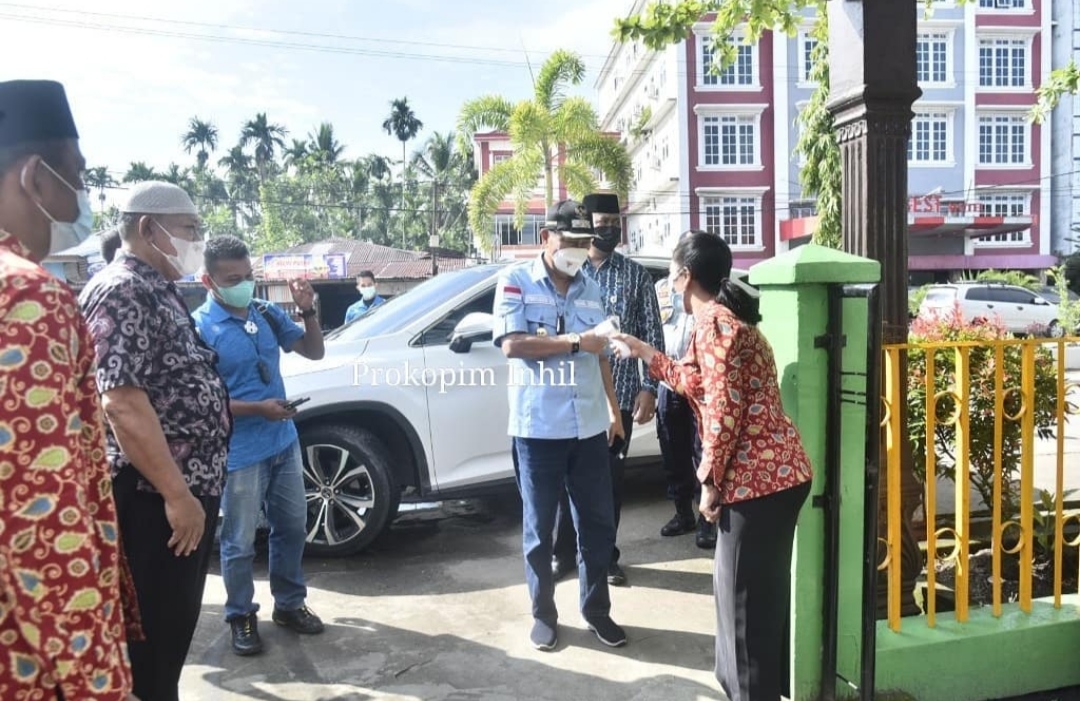 Wabup Inhil Pantau Pelaksanaan Sosialisasi PTM di Kota Tembilahan