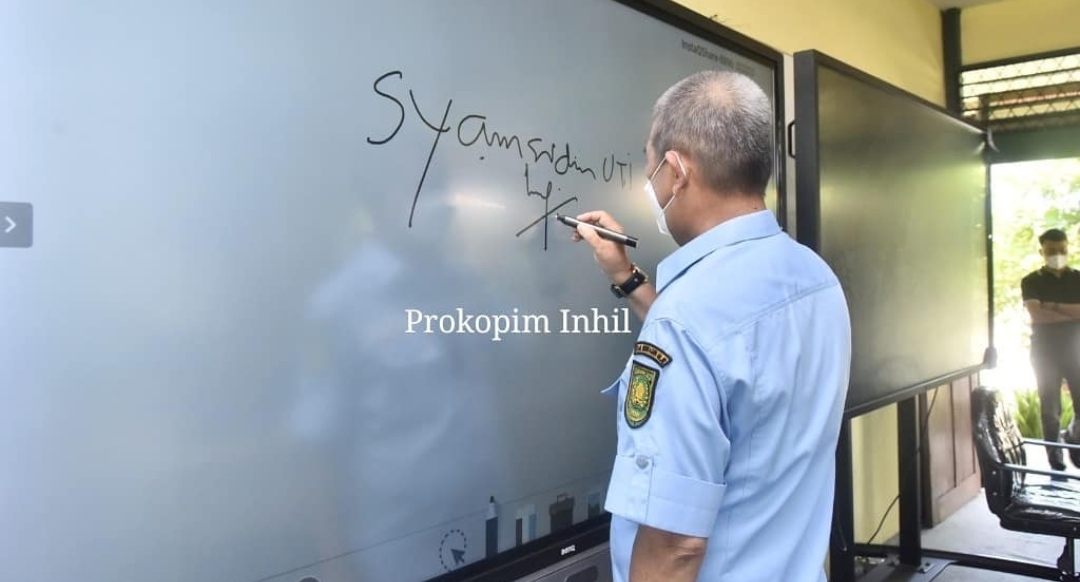Wabup Inhil Pantau Pelaksanaan Sosialisasi PTM di Kota Tembilahan