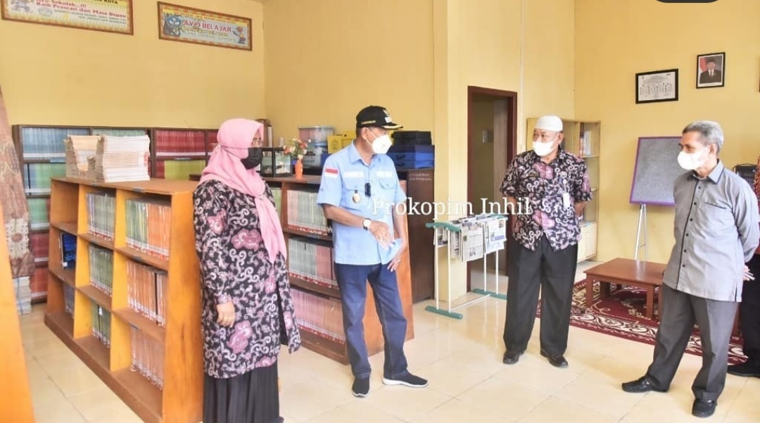 Wabup Inhil Pantau Pelaksanaan Sosialisasi PTM di Kota Tembilahan