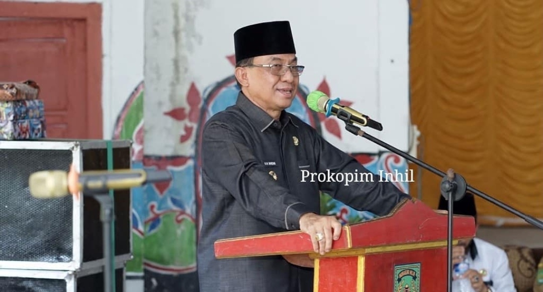 Bupati Inhil Resmikan Anggota BPD Reteh Masa Bakti 2021-2027