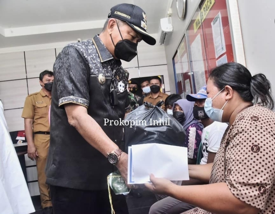 Tinjau Vaksinasi dan Fasilitas Kesehatan, Wabup Inhil Kunker ke Kateman