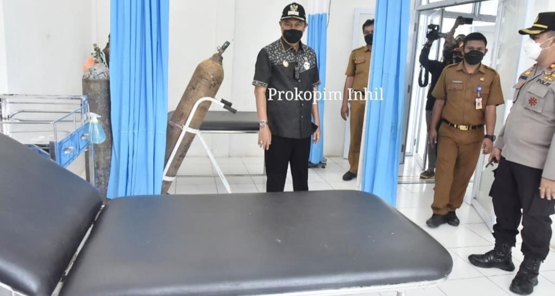 Tinjau Vaksinasi dan Fasilitas Kesehatan, Wabup Inhil Kunker ke Kateman