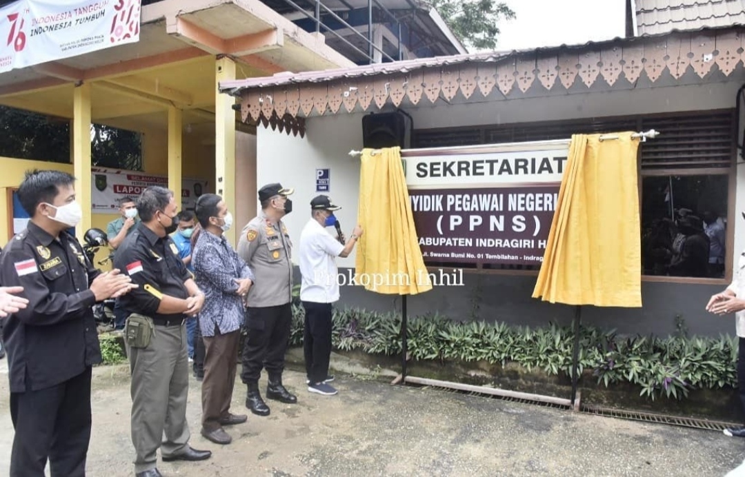 Wabup Inhil H Syamsuddin Uti Resmikan Sekretariat Bersama PPNS