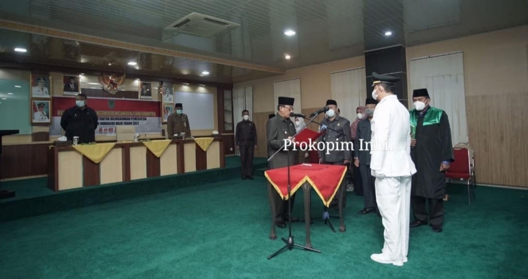 HM Wardan Lantik Pejabat Administrator di Lingkungan Pemkab Inhil