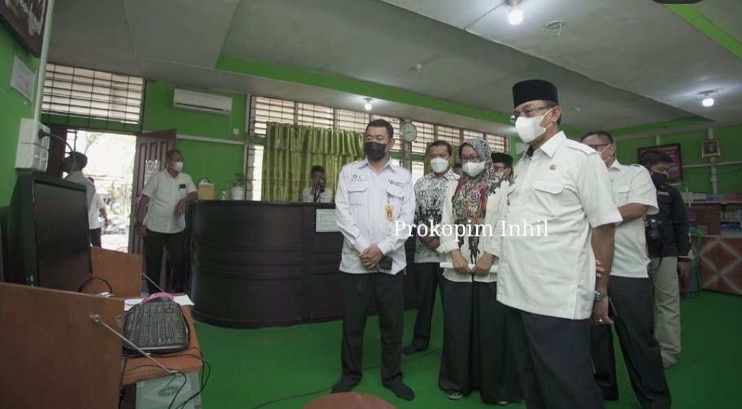 Bupati Inhil HM Wardan Tinjau Pelaksanaan Tes P3K