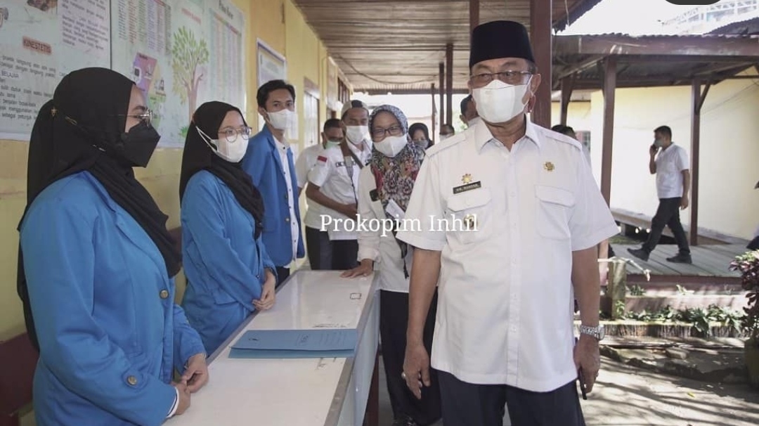 Bupati Inhil HM Wardan Tinjau Pelaksanaan Tes P3K