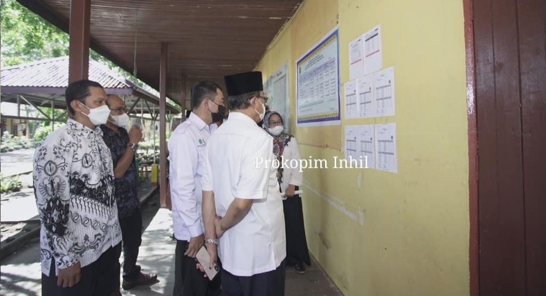 Bupati Inhil HM Wardan Tinjau Pelaksanaan Tes P3K