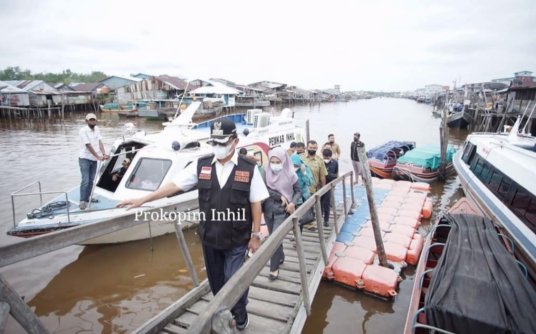 Bupati Inhil Lantik Ketua dan Anggota Serta Resmikan BPD Sekecamatan Concong