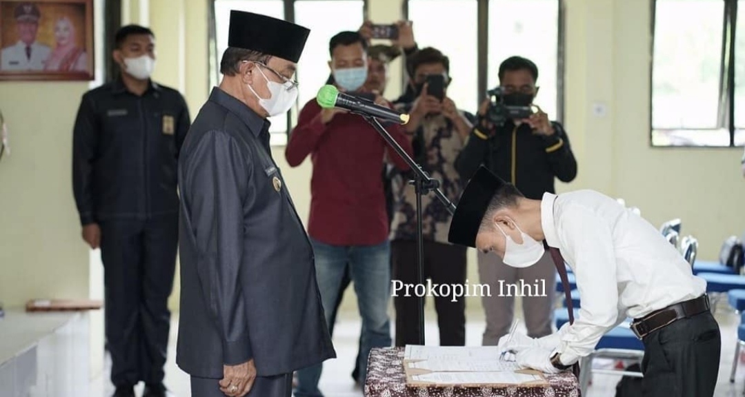 Bupati Inhil Lantik Ketua dan Anggota Serta Resmikan BPD Sekecamatan Concong