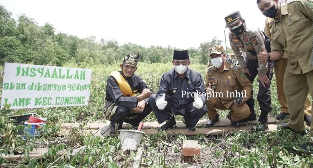 Bupati Inhil Lantik Ketua dan Anggota Serta Resmikan BPD Sekecamatan Concong