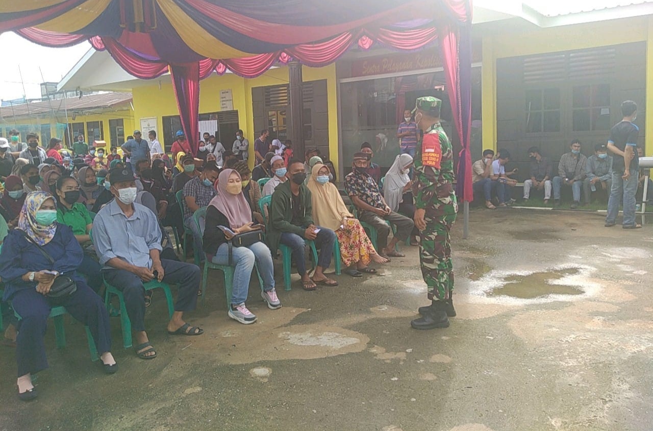 UPT Puskesmas Sungai Guntung Taja Vaksinasi Covid-19