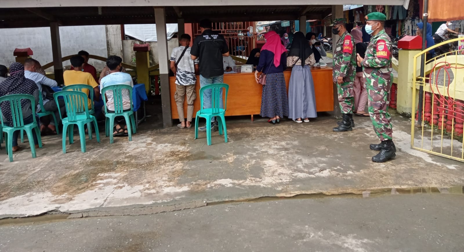 UPT Puskesmas Sungai Guntung Taja Vaksinasi Covid-19