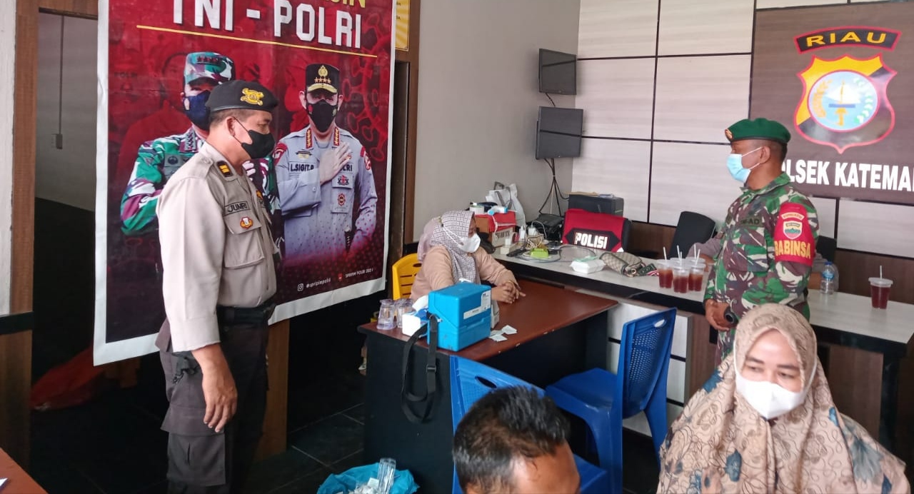 UPT Puskesmas Sungai Guntung Taja Vaksinasi Covid-19