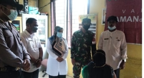 Warga Sungai Dusun Ikuti Vaksinasi Covid-19 Tajaan UPT Puskesmas Sungai Piring