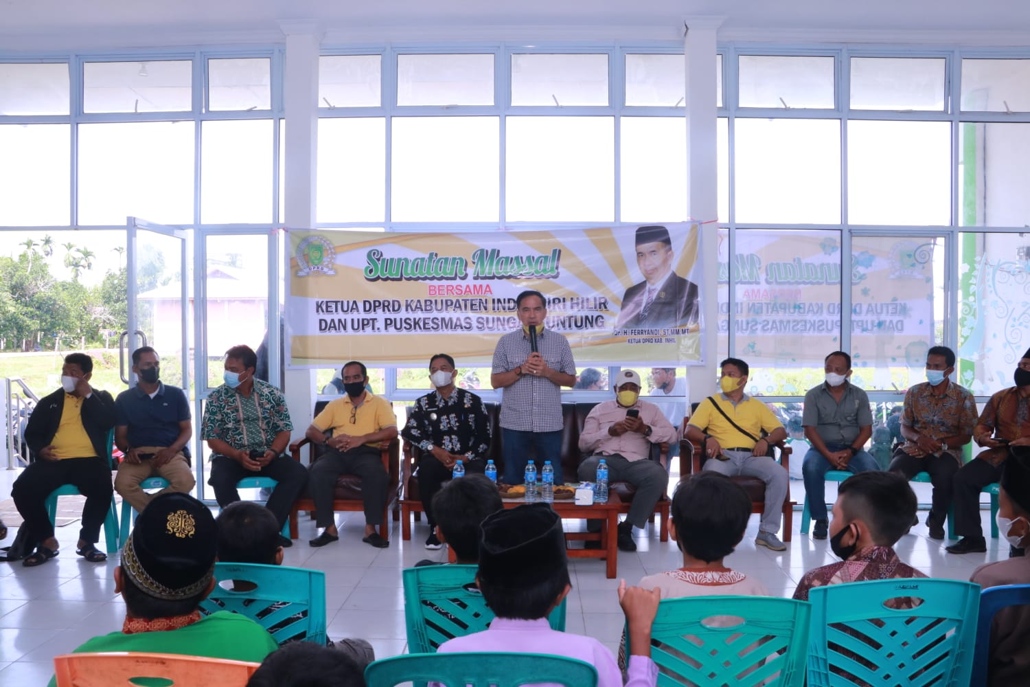 UPT Puskesmas Sungai Guntung Taja Khitanan Massal Bagi Anak Sekecamatan Kateman