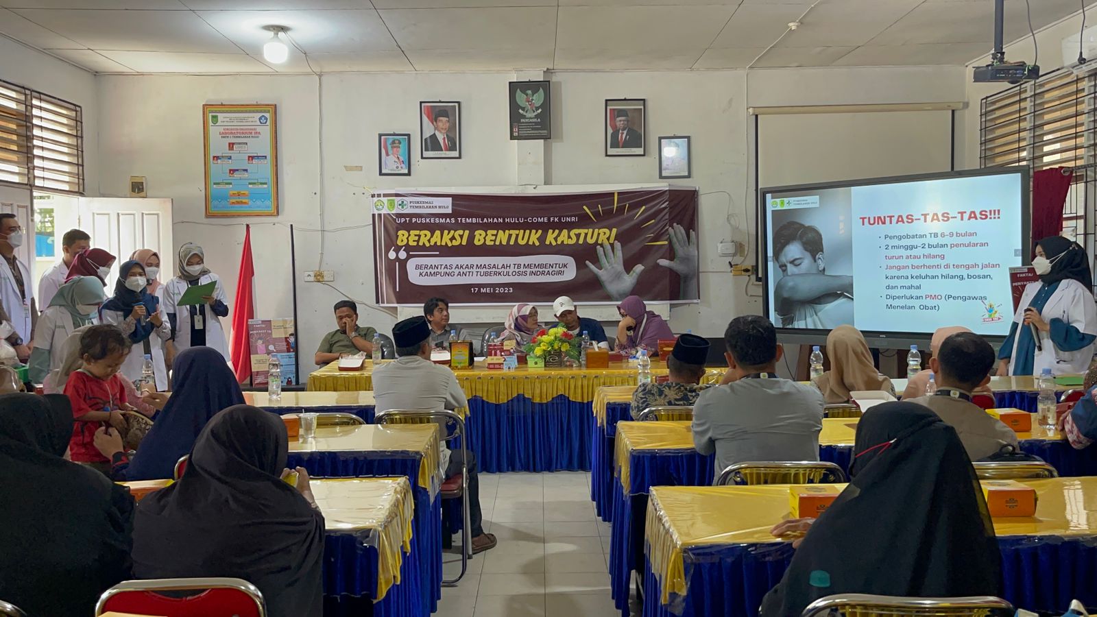UPT Puskemas Tembilahan Hulu Terima Kunjungan Mahasiswa FK Kedokteran UNRI