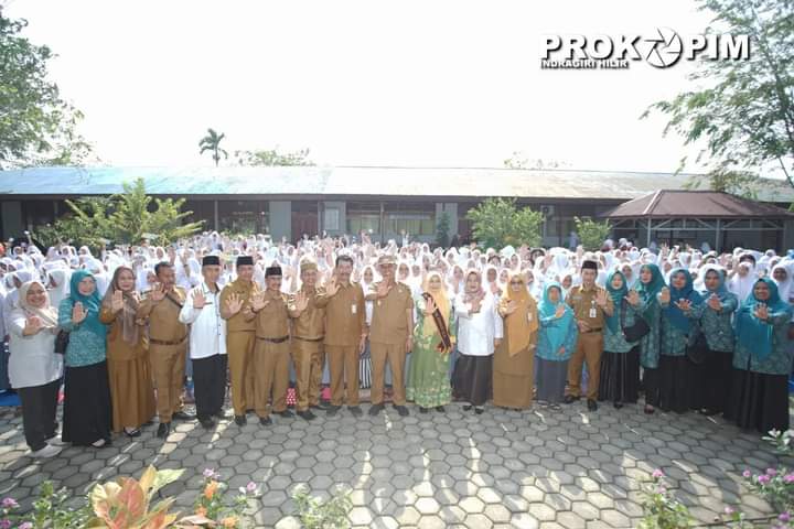 Dinkes Inhil Gelar Pencanangan Gerakan Aksi Bergizi di SMA 1 Tembilahan Hulu