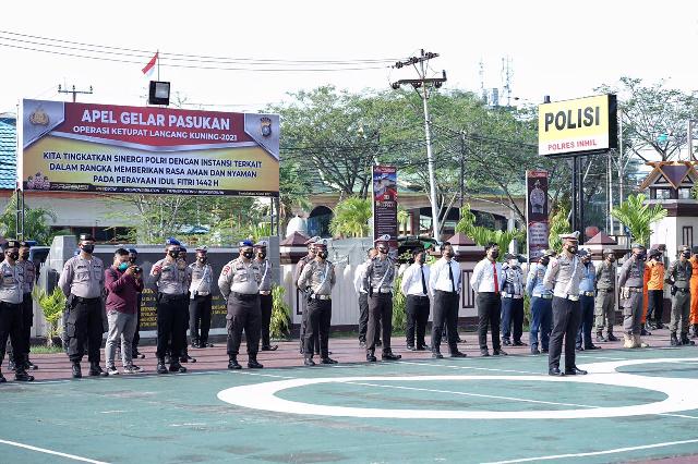 Bupati HM Wardan Pimpin Apel Gelar Pasukan Operasi Ketupat Lancang Kuning 2021