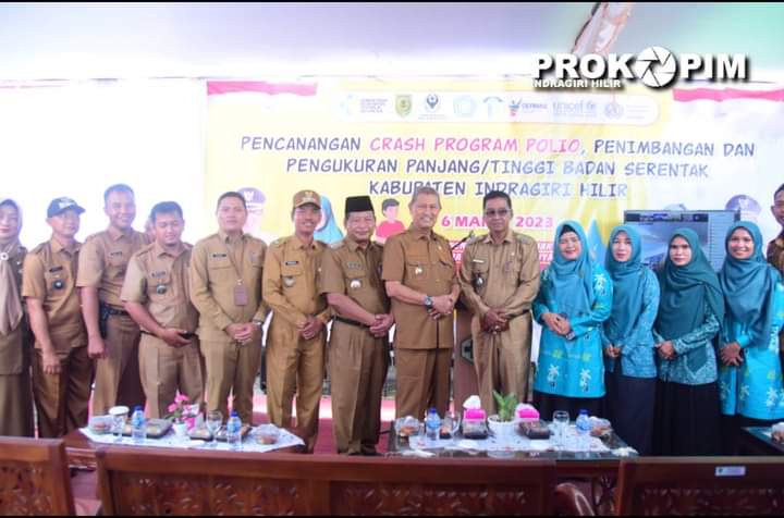 Dinas Kesehatan Kabupaten Indragiri Hilir Gelar Pencanangan Crash Program Polio Serentak