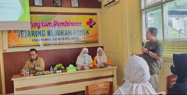 Pembinaan Jejaring PONEK Dilakukan RSUD PH Tembilahan di Puskesmas Gajah Mada