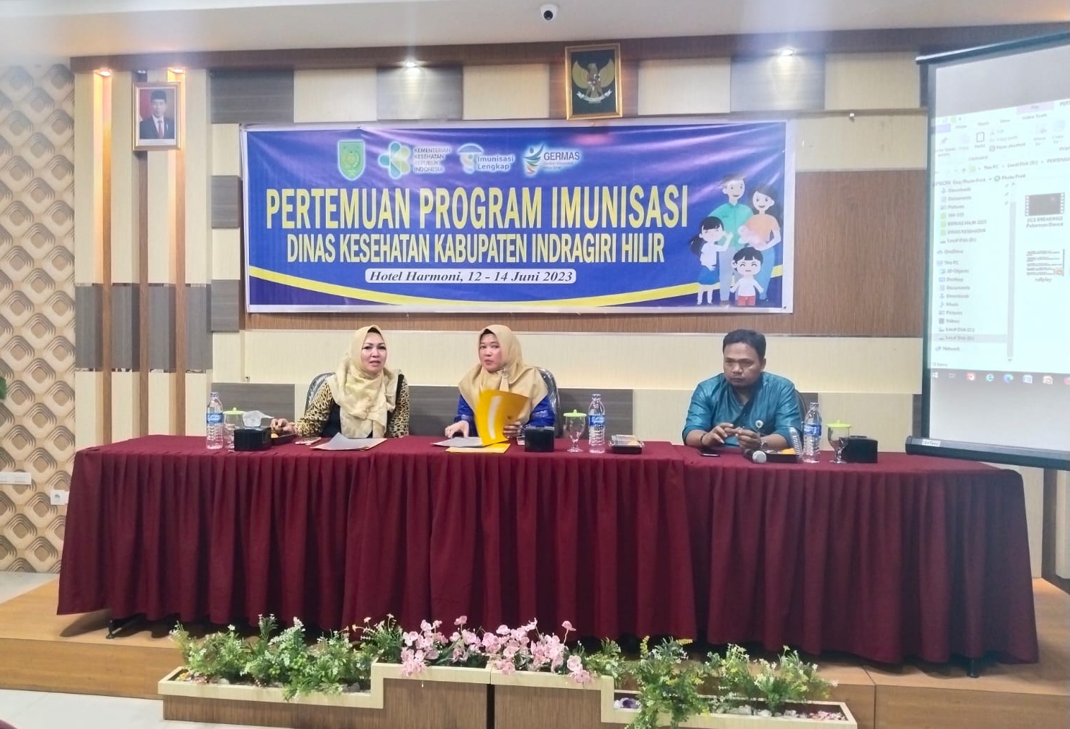 Dinkes Inhil Gelar Pertemuan Program Imunisasi yang Diikuti Seluruh Bidan dan Puskesmas se Inhil