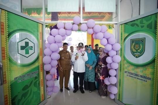 Peningkatan Pelayanan Kesehatan Gedung Baru UPT Puskesmas Kecamatan Mandah Diresmikan