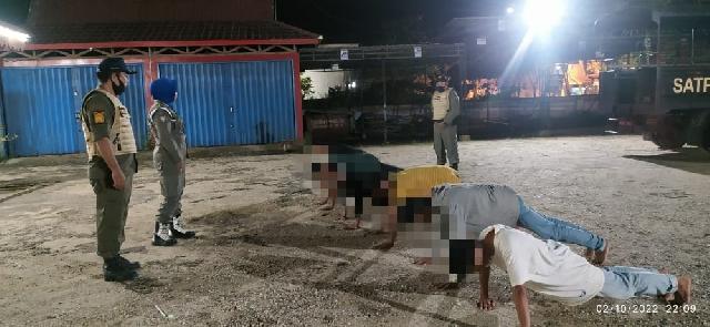 Satpol PP Inhil Amankan Para Remaja yang Melakukan Aksi Balap Liar