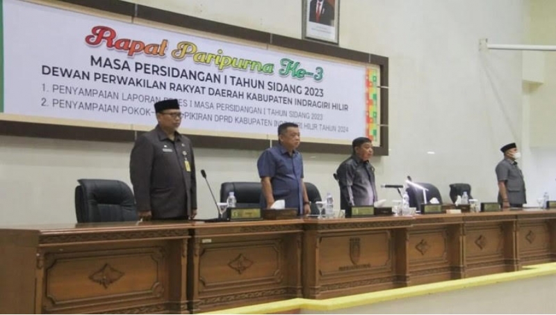 Paripurna ke-3 Masa Persidangan I Tahun 2023, Berikut yang Dibahas DPRD Inhil