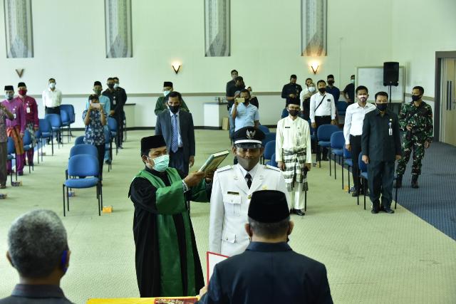 Resmi, PLh Bupati Bengkalis Lantik Syafarudin sebagai Kepala Desa Tasik Serai Barat