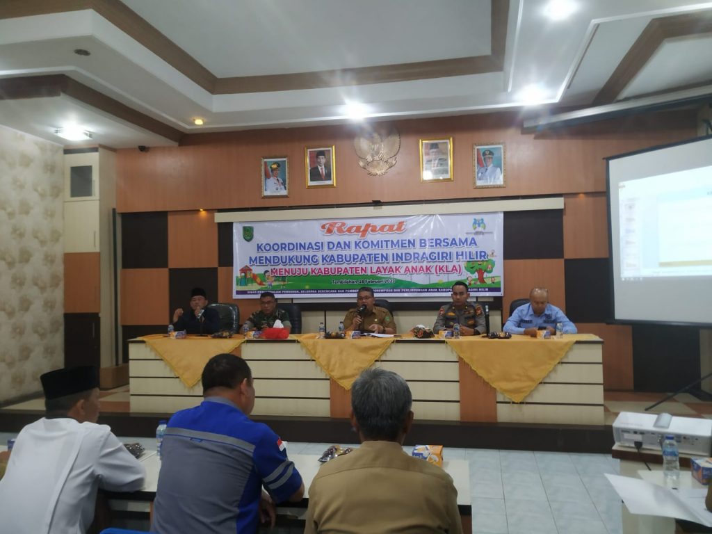 Dibuka Langsung oleh Sekda, DP2KBP3A Inhil Gelar Rokoor dan Komitmen Bersama Mendukung Inhil Menuju Kabupaten Layak Anak