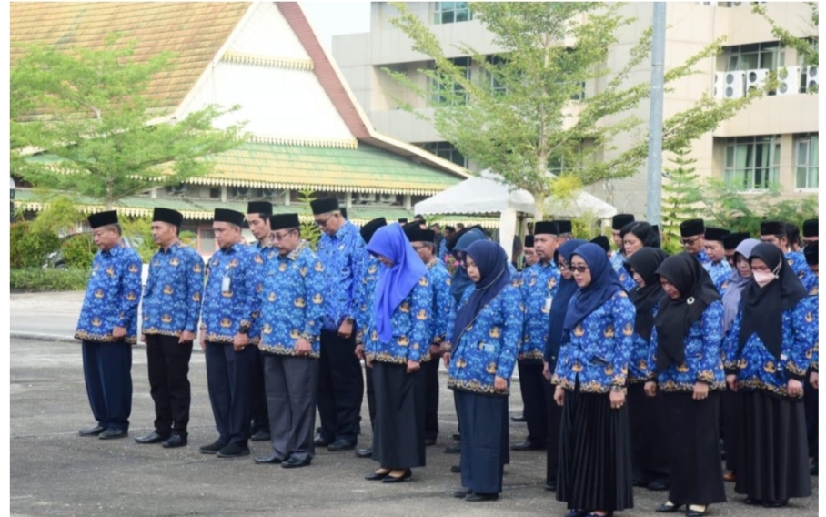 Pimpin Apel Hari Otda Ke-XXVII, Wabup Inhil H.Syamsuddin Uti : Dengan Otonomi, Daerah Mengalami Kemajuan.