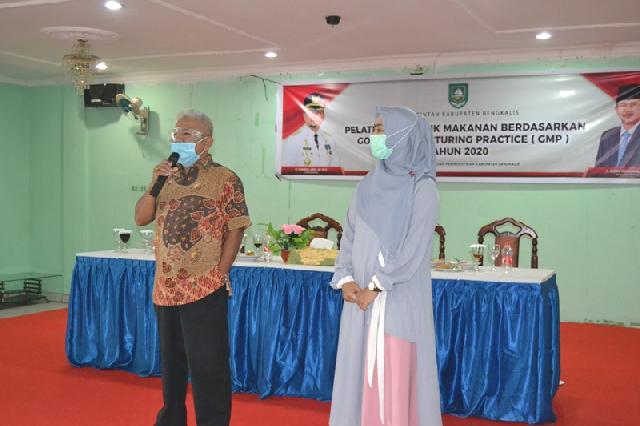 Disdagprin Bengkalis Taja Pelatihan Produk Makanan GMP