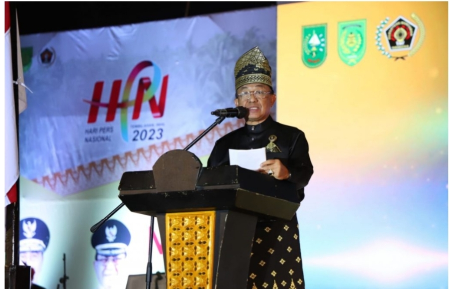 Puncak HUT PWI Ke-77 & HPN 2023 Tingkat  Provinsi Riau, Bupati HM. Wardan Jadikan Momentum Mengenalkan dan Membangun Perkelapaan Inhil