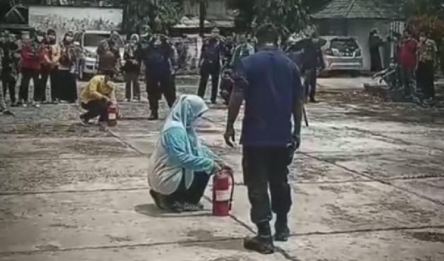 Antisipasi Sejak Dini, RSUD PH Tembilahan Ikuti Simulasi Penanggulangan Bencana Kebakaran