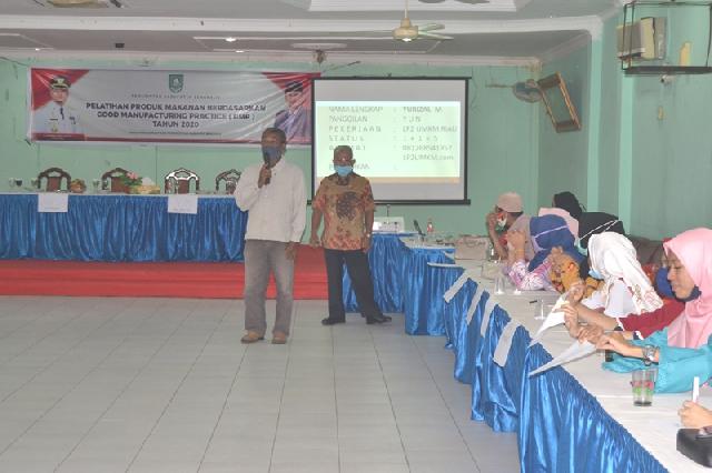 Disdagprin Bengkalis Taja Pelatihan Produk Makanan GMP